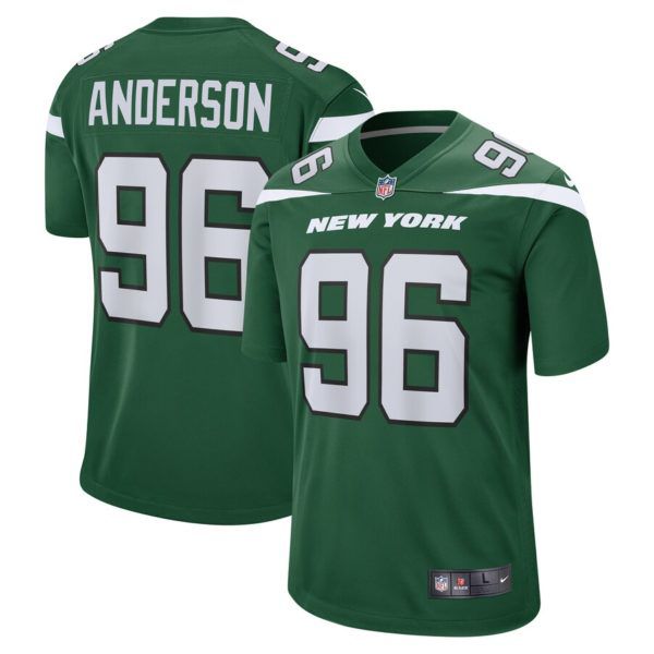 Men New York Jets 96 Henry Anderson Nike Gotham Green Game NFL Jersey
